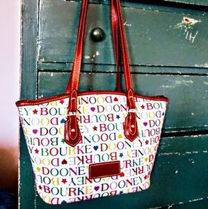 Dooney and Bourke Classic Signature Shoulder Bag..
